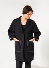 Neoprene Flower Coat in Black - gstuffpro.com