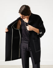 Neoprene Flower Coat in Black - gstuffpro.com