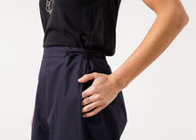 Wide Cropped Trouser in Navy - gstuffpro.com