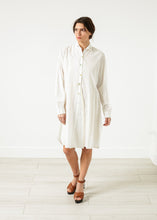 Pleated Sleeve Tunic in White - gstuffpro.com