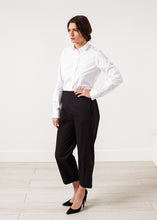 Wide Cropped Trouser in Black - gstuffpro.com