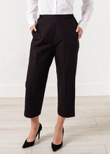 Wide Cropped Trouser in Black - gstuffpro.com