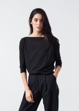 Boat Neck Top in Black - gstuffpro.com