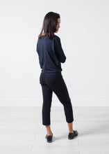 Boat Neck Top in Marine - gstuffpro.com