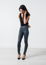 Elenaso Leather Trouser in Cool Grey - gstuffpro.com