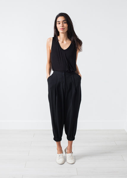 Fancy Wool Pant in Black - gstuffpro.com