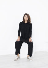 Knit Hooded Jumpsuit in Black - gstuffpro.com