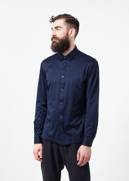 Scotland Button-Up in Navy - gstuffpro.com