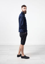 Scotland Button-Up in Navy - gstuffpro.com