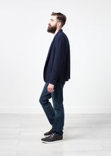 Cotton Jacket in Navy - gstuffpro.com