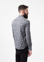 Western Arkansas Button-Up in Grey Floral - gstuffpro.com
