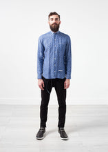 Linen Button Up in Blue Diamond - gstuffpro.com