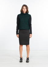 Boucle Turtle Neck in Green/Black - gstuffpro.com