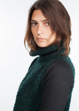 Boucle Turtle Neck in Green/Black - gstuffpro.com