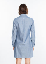 Chambray Shirtdress in Blue - gstuffpro.com