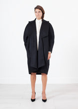 Shahmeena Cocoon Coat in Black - gstuffpro.com