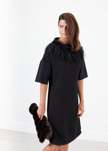 Ostrich Plume Dress in Black - gstuffpro.com