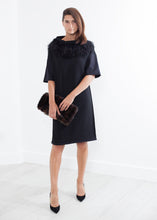 Ostrich Plume Dress in Black - gstuffpro.com
