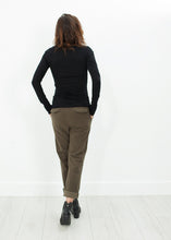Sueded Cotton Pant in Khaki - gstuffpro.com