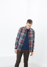 Riccardo Button-Up in Plaid Multi - gstuffpro.com