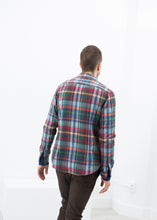 Riccardo Button-Up in Plaid Multi - gstuffpro.com