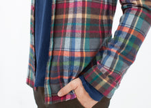 Riccardo Button-Up in Plaid Multi - gstuffpro.com