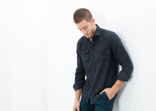 Western Arkansas Button-Up in Dark Hash Floral - gstuffpro.com