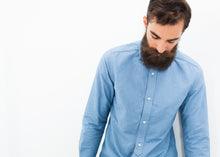 British Officer's Shirt in Sky Blue - gstuffpro.com
