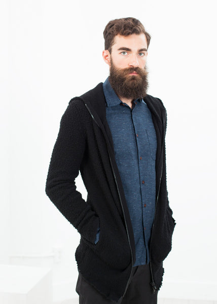 Pill Zip Sweater in Black - gstuffpro.com