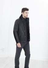 Prince Leather Field Jacket in Meteor - gstuffpro.com