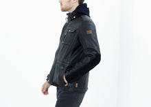 Prince Leather Field Jacket in Meteor - gstuffpro.com