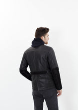 Prince Leather Field Jacket in Meteor - gstuffpro.com