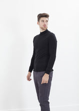 Merino Knit Turtleneck in Black - gstuffpro.com