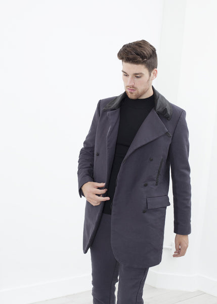 Taban Coat in Phantom - gstuffpro.com