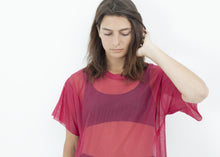 Mesh Over Dress in Pink - gstuffpro.com