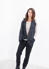 Quilted Mesh Waistcoat in Black/White - gstuffpro.com