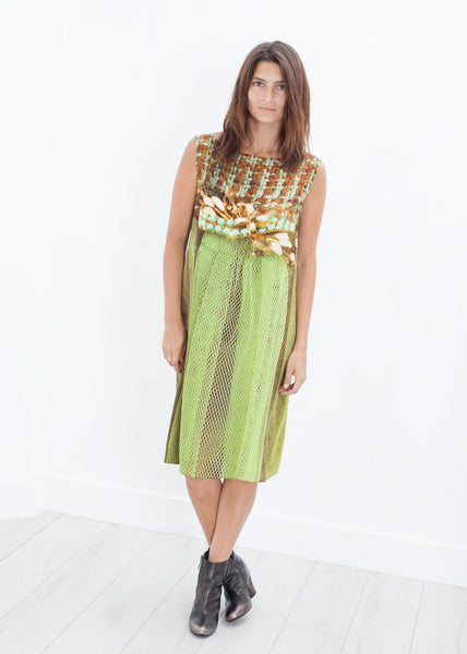 Silk Shift in Tweed and Net - gstuffpro.com