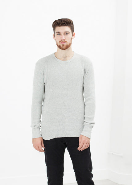 Waffle Knit Long Sleeve Tee - gstuffpro.com