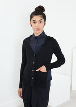 Square Cardigan in Black - gstuffpro.com