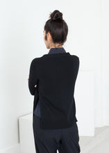Square Cardigan in Black - gstuffpro.com
