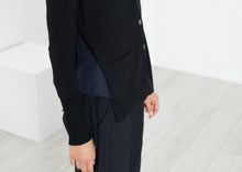 Square Cardigan in Black - gstuffpro.com