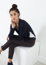 Square Cardigan in Navy - gstuffpro.com