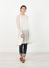 Pink Bib Dress in White - gstuffpro.com