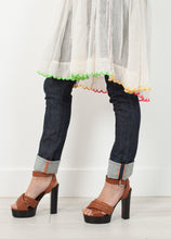 Pink Bib Dress in White - gstuffpro.com