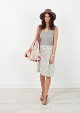 Woven Oversized Tote in Red Stripe - gstuffpro.com