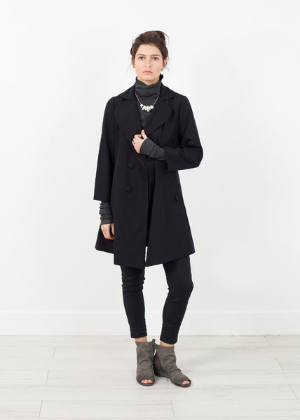 Day Coat in Navy - gstuffpro.com