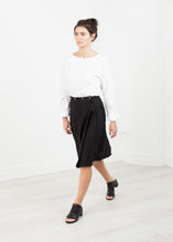 Wrap Snap Skirt in Black - gstuffpro.com