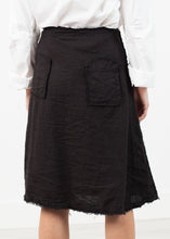 Wrap Snap Skirt in Black - gstuffpro.com