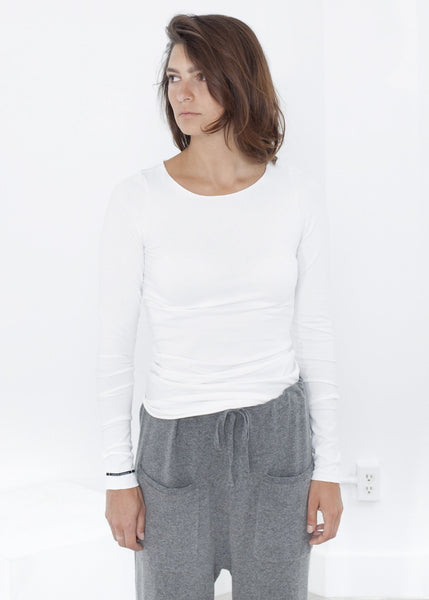 Stretch Tee in Milk - gstuffpro.com