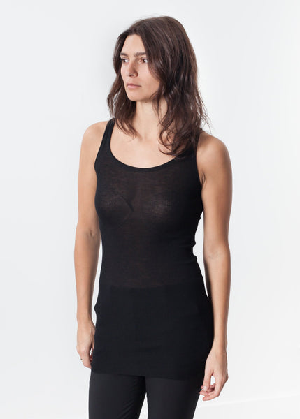 Easy Ribbed Tank in Black - gstuffpro.com